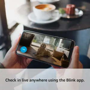 Blink Wi-fi Indoor Swivel & tilt Smart camera in Black