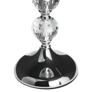 Candle Holder COTUI Glass Silver