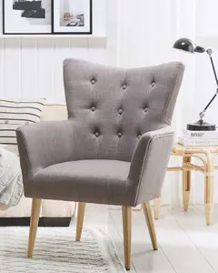 Armchair ANGEN Fabric Light Grey