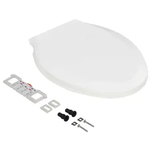 Soft-close Toilet Seat with Quick-release Design White