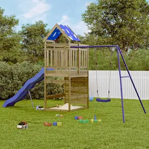 Berkfield Outdoor Playset Impregnated Wood Pine