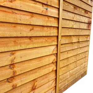 6.3 ft. W x 8.7 ft. D Solid Wood Overlap Apex Garden Shed