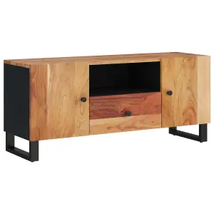 Berkfield TV Cabinet 105x33.5x46 cm Solid Wood Acacia&Engineered Wood