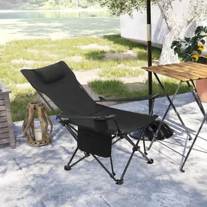 Mineo Folding Camping Chair Black