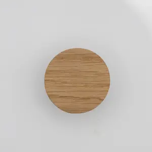 Round Tapered Oak Knob for Cabinet Doors and Drawers Dia 40mm