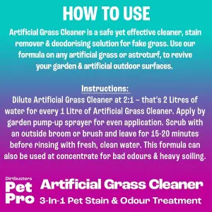 Pet Pro Artificial Grass Cleaner For Dogs & Cats (5L)