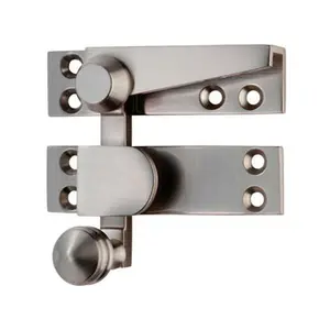 Quadrant Arm Sash Window Fastener 70 x 20mm 35mm Projection Satin Nickel