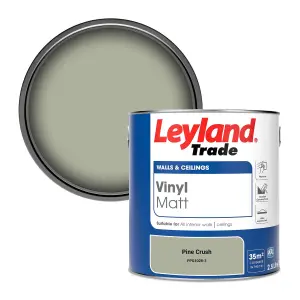 Leyland Trade Vinyl Matt Walls & Ceilings Emulsion Paint Pine Crush (PPG1028-3) 2.5L