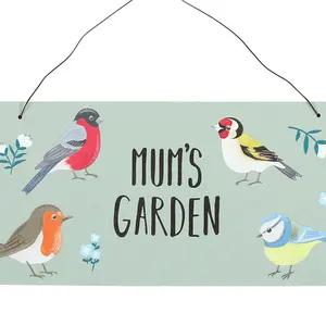 Something Different Mums Garden British Birds Sign Multicoloured (One Size)