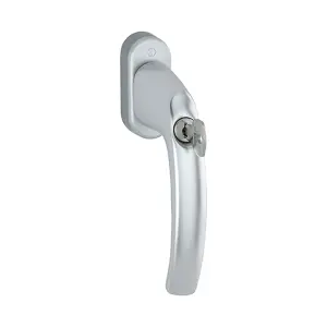 HOPPE Atlanta Aluminium Lockable Aluminium Lockable Tilt and Turn Window Handle - 38mm spindle