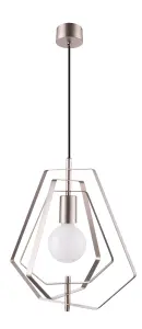 GoodHome Nedoki Silver effect Pendant ceiling light, (Dia)350mm