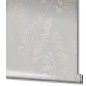 Paste the Wall Elegant Grey, Gold and Copper Wallpaper