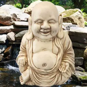 Zen Garden Happy Buddha 12 Inch Ornament