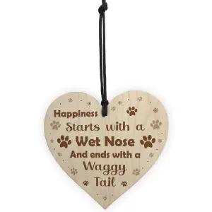 Red Ocean Dog Puppy Signs And Plaques Gift For Dog Lovers Novelty Funny Dog Sign For Home