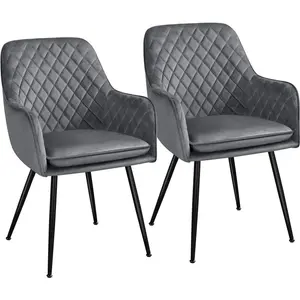  Upholstered Dining Chair (Set of 2) Dark Gray