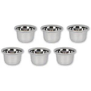 Chrome Candle Cups (Pkt 6) - Project Kits Accessories