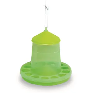 Gaun Plastic Poultry Feeder Green (8kg)