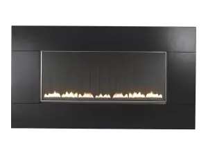 Focal Point Pinoir flueless Black Granite Manual control 3.75kW Gas Fire