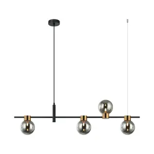 Luminosa Bletter Modern 4 Light Bar Pendant Ceiling Light, G9