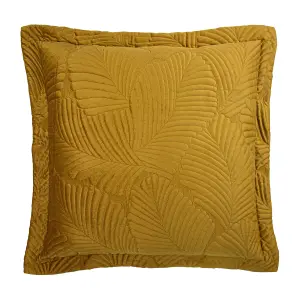 Paoletti Palmeria Embroidered Velvet Polyester Filled Cushion