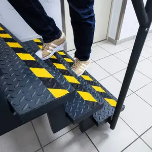 Durable DURALINE GRIP+ Strong Anti Slip Hazard Warning Floor Tape - 50mm x 15m