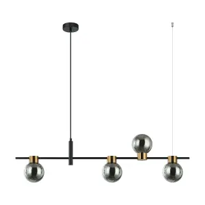 Luminosa Bletter Modern 4 Light Bar Pendant Ceiling Light, G9