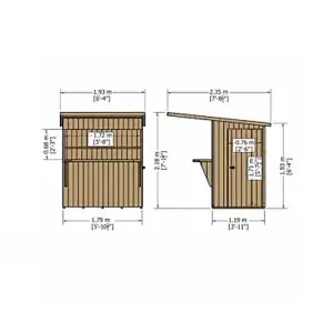 Bar Pent 6 x 4 Feet Summerhouses