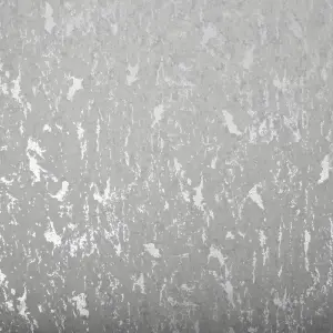 GoodHome Avington Silver effect Textured Wallpaper