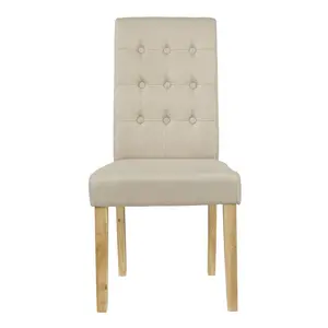 Farren Upholstered Dining Chair (Set of 2) Beige