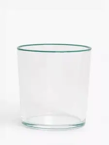 John Lewis ANYDAY Rim Glass Tumbler, 380Ml