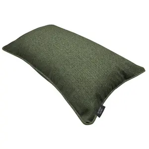 Rectangular Throw Green Piped / Polyester / 40cm x 40cm