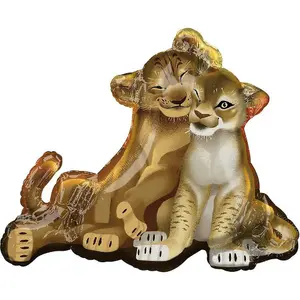 The Lion King Mini Simba And Nala Foil Balloon Brown (One Size)