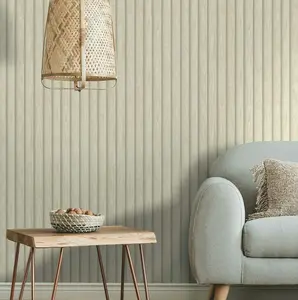 Holden Decor Wood Slat Natural Imitation Wood Smooth Wallpaper