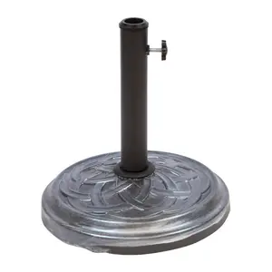 12.8kg Concrete Free Standing Umbrella Base Grey