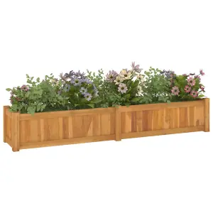 Berkfield Raised Bed 150x30x25 cm Solid Wood Teak