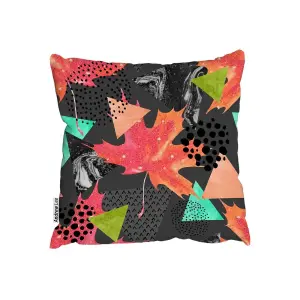 Abstract autumn geometric leaf (Outdoor Cushion) / 45cm x 45cm