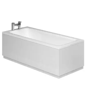 Emery Textured White Front Bath Panel (W)1800mm (H)560mm