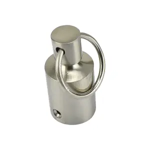 Sash Heritage Pole End - Satin Nickel