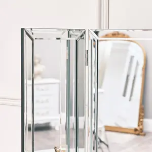 Melody Maison Large Mirrored Dressing Table Triple Mirror