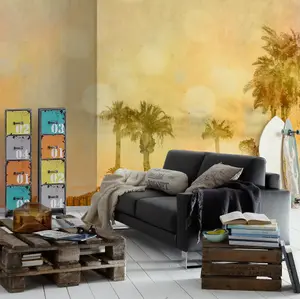 Palm Oasis 1 Digital Mural 400cm x 270cm