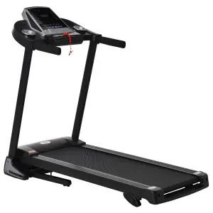 HOMCOM Folding 12km/h Electric Treadmill Running Machine w/ Incline LED Display