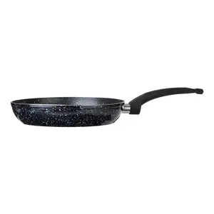 Interiors By Premier Organic 26cm Frypan, Non Stick Stainless Steel Frying Pan, Marble Coated Frying Pan For Efficient Cooking