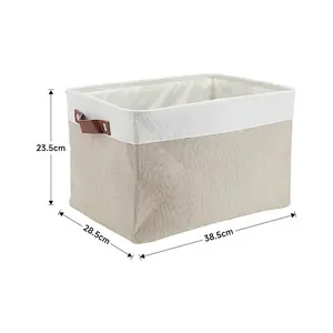 Foldable Storage Basket Toys Cosmetic Sundries Organizer with Lid