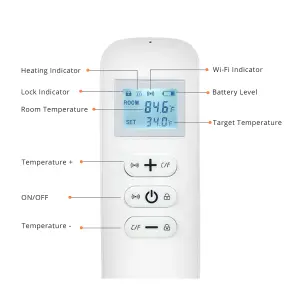 Mirrorstone 350W Nexus Wi-Fi Infrared Heating Panel White Frame, Remote Control, Built-in Thermostat