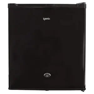 Igenix IG3711BL Counter Top Fridge with Lock, 47 Litre, Reversible Door, Black