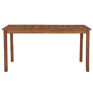 Berkfield Garden Table 150x90x74 cm Solid Acacia Wood