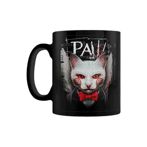 Horror Cats Paw Ceramic Mug Black (One Size)