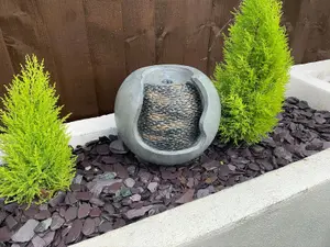 Pebble Urn Modern Mains Plugin Powered Water Feature