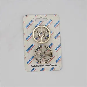 McAlpine CARD-34 Two Gold Plated Grids For Shower Traps - STWGR-GP x 2