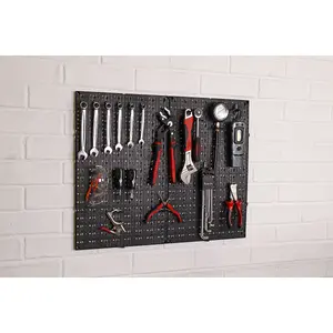 Premium 495 x 610mm Composite Wall Pegboard Set for Efficient Garage Tool Storage